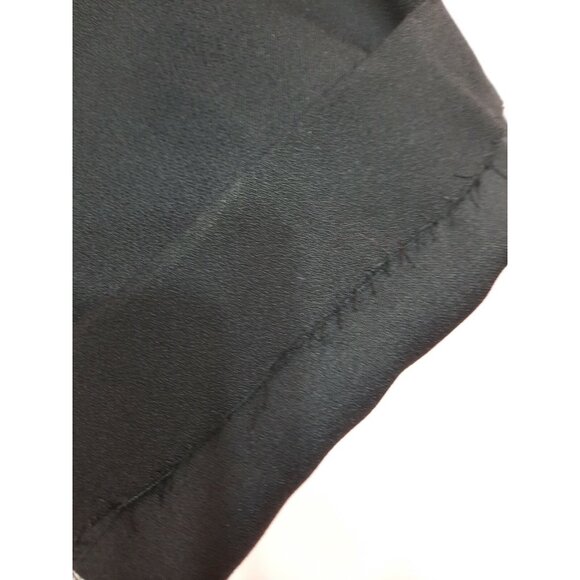 Vintage 80s Cache Jumpsuit Size S Black Velvet Mock Neck Short Sleeve Size S - Picture 6 of 11